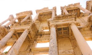 Library of Celsus in Ephesus,8 Days Istanbul Cappodocia Kusadasi Tour, Okeanos Travel Turkey