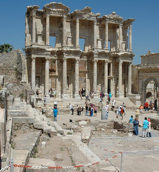 A Photograph Of The Library Of Celsus On A Half Day Ephesus Tour