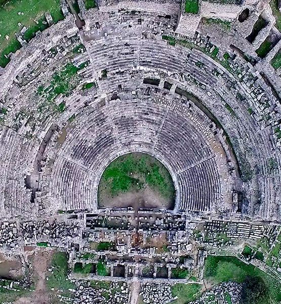The photograph of The great theater of Ephesus