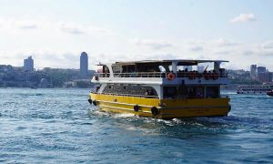 A Ferry In Istanbul Bosphorus, Golden Horn Tour And Bosphorus Cruise Tour, Okeanos Travel