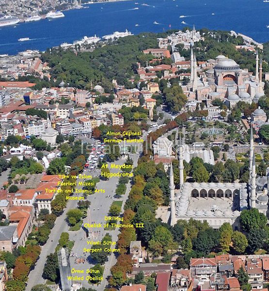 The sofia mosque and istanbul photo from above, Half Day Istanbul Tour with Hagia Sophia