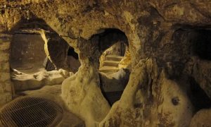 Inside Of The Caves In The Kaymakli Underground City In Cappadocia, The Rose Valley, Kaymakli Underground City Tour, Okeanos Travel Turkey