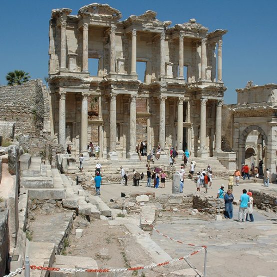 The Library Of Celsus Taken On The Wheelchair Accessible Panoramic Ephesus Tour – Okeanos Travel